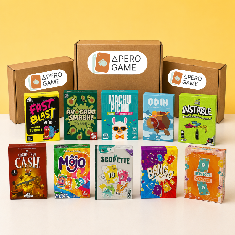 You are currently viewing 🎲 Box Mystère Apero Game : découvrez des jeux que vous n&rsquo;auriez jamais choisis… et que vous allez adorer !